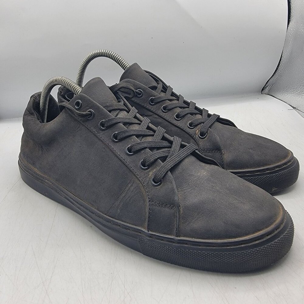 Thursday Everyday Mens 10 Triple Black Matte Premier Low Top Sneakers Walking